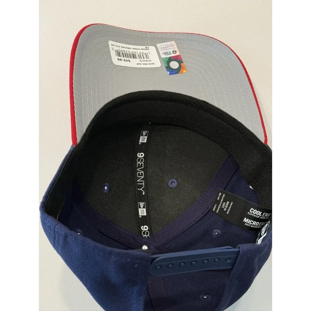 New Era 2026 World Baseball Classic USA Baseball Cap 9SEVENTY Snapback Navy Red